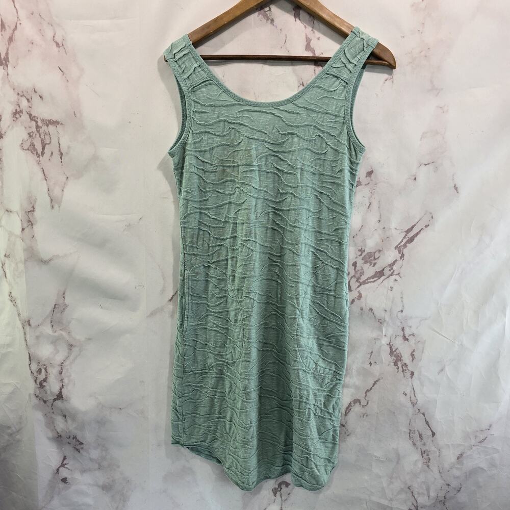 Toad & Co Dress Womens Small Blue Tank Textured Mini Organic Samba Wave